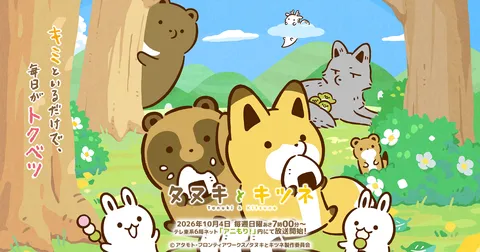 タヌキとキツネ
